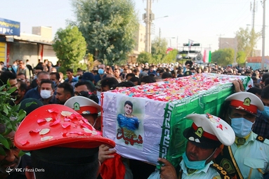 تشییع پیکر شهید «ضرغام پرست» - رامهرمز