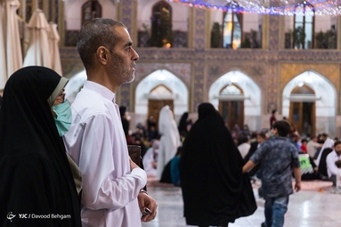 حال و هوای حرم امام رضا(ع) در شب عید غدیر
