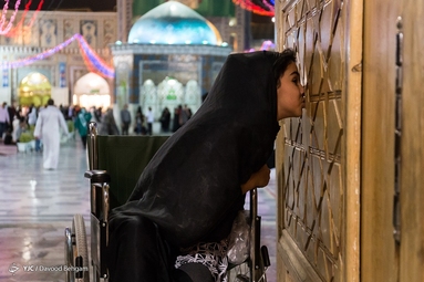 حال و هوای حرم امام رضا(ع) در شب عید غدیر