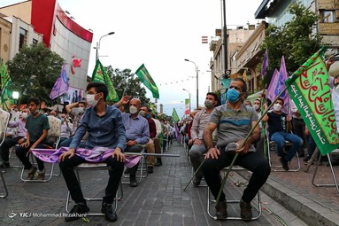 جشن رهروان غدیر  در پیاده راه سبزه میدان - زنجان
