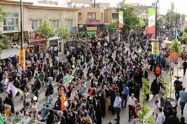 جشن رهروان غدیر  در پیاده راه سبزه میدان - زنجان