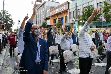 جشن رهروان غدیر  در پیاده راه سبزه میدان - زنجان