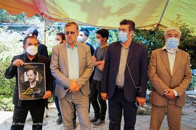 تشییع و خاکسپاری «محمد سرور رجایی» - بهشت زهرا (س) تهران