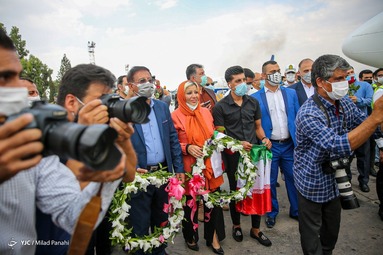 مراسم استقبال از محمد علی و محمدرضا گرایی قهرمان المپیک توکیو ۲۰۲۰ در رشته کشتی فرنگی - شیراز