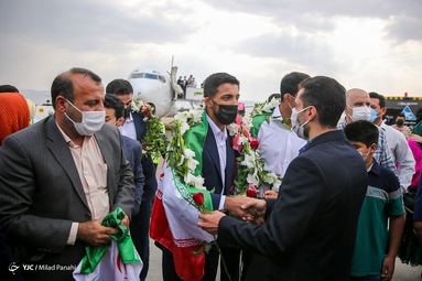 مراسم استقبال از محمد علی و محمدرضا گرایی قهرمان المپیک توکیو ۲۰۲۰ در رشته کشتی فرنگی - شیراز