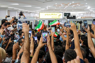 مراسم استقبال از محمد علی و محمدرضا گرایی قهرمان المپیک توکیو ۲۰۲۰ در رشته کشتی فرنگی - شیراز