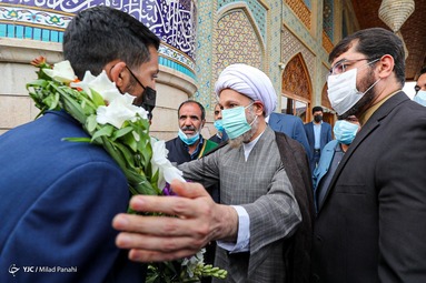 مراسم استقبال از محمد علی و محمدرضا گرایی قهرمان المپیک توکیو ۲۰۲۰ در رشته کشتی فرنگی - شیراز