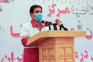 مراسم افتتاح مرکز واکسیناسیون تجمیعی مجتمع دارویی هلال احمر کشور