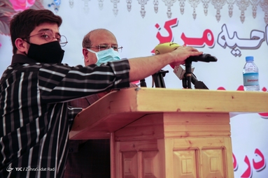 مراسم افتتاح مرکز واکسیناسیون تجمیعی مجتمع دارویی هلال احمر کشور