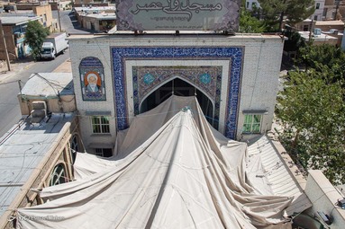 در آستانه ماه محرم خیمه عزای حسینی برپا شد  - سمنان