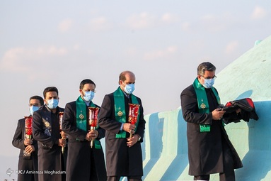 آئین اهتزاز پرچم گنبد حرم امام حسین(ع)برفراز بارگاه عبدالعظیم(ع) - شهرری