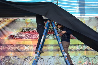 شمیم عزای حسینی در مزار سردار