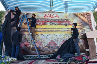 شمیم عزای حسینی در مزار سردار