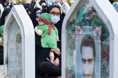 آیین شیرخوارگان حسینی (ع) در اولین جمعه ماه محرم - گلزار شهدای کرمان