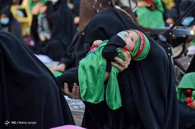 آیین شیرخوارگان حسینی (ع) در اولین جمعه ماه محرم - گلزار شهدای کرمان