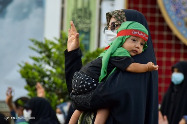 آیین شیرخوارگان حسینی (ع) در اولین جمعه ماه محرم - گلزار شهدای کرمان