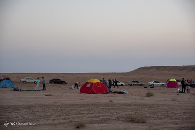 رصد کهکشان راه شیری و آسمان شب - روستای بیابانک کویر سمنان