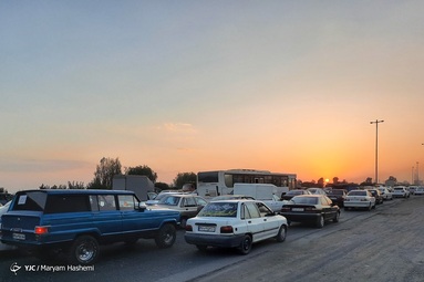 ترافیک سنگین اتوبان کرج با اعلام تعطیلات کرونایی