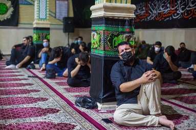 عزاداری شب ششم محرم - هیئت «حسین جان» قزوین