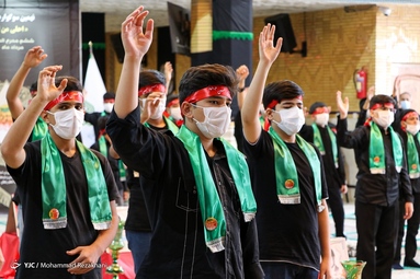 نوجوانان حسینی زنجان امروز با نوای یا قاسم ابن الحسن ندای امام حسین (ع) را لبیک گفتند