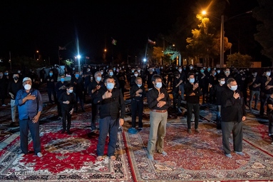 عزاداری هیئت اتباع افغانستانی در شب هشتم محرم - سمنان