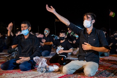 عزاداری هیئت اتباع افغانستانی در شب هشتم محرم - سمنان