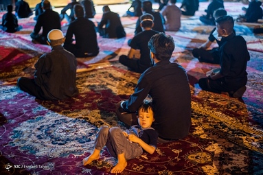 عزاداری هیئت اتباع افغانستانی در شب هشتم محرم - سمنان