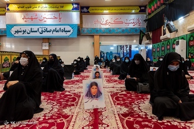 عزاداری شب هفتم محرم با رعایت موازین بهداشتی  در حسینیه عاشقان ثاراالله  - بوشهر
