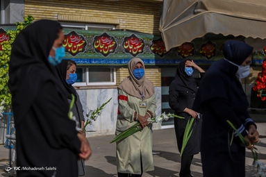 تشیع شهیده مدافع سلامت «صغری بابایی» - اصفهان