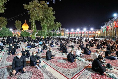 عزداری شب تاسوعای حسینی - حرم حضرت شاهچراغ (ع)