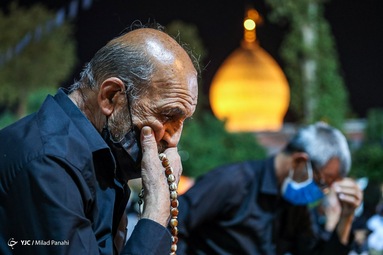 عزداری شب تاسوعای حسینی - حرم حضرت شاهچراغ (ع)