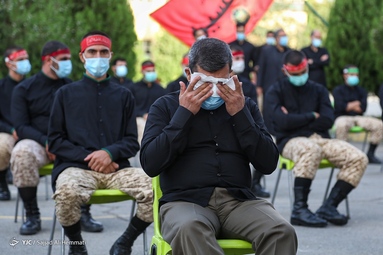 مراسم عزاداری صبح هشتم محرم الحرام در مرکز دژبانی کل ارتش