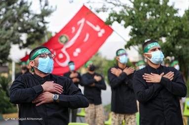 مراسم عزاداری صبح هشتم محرم الحرام در مرکز دژبانی کل ارتش