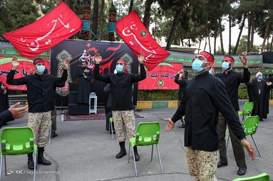 مراسم عزاداری صبح هشتم محرم الحرام در مرکز دژبانی کل ارتش