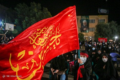 عزاداری شب تاسوعای حسینی در هیئت محبان ثارالله - شیراز