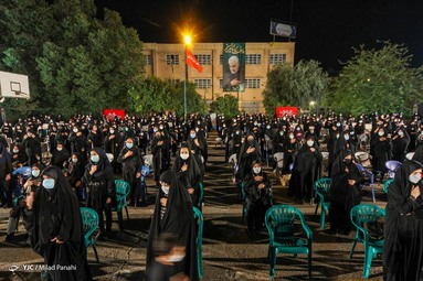 عزاداری شب تاسوعای حسینی در هیئت محبان ثارالله - شیراز