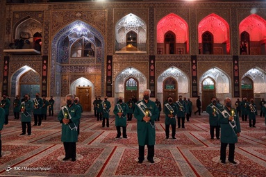 مراسم خطبه خوانی شب شهادت حضرت امام حسین (ع) - حرم مطهر رضوی