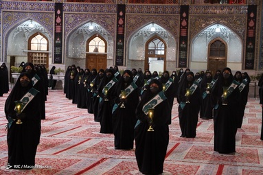 مراسم خطبه خوانی شب شهادت حضرت امام حسین (ع) - حرم مطهر رضوی