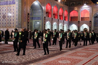 مراسم خطبه خوانی شب شهادت حضرت امام حسین (ع) - حرم مطهر رضوی