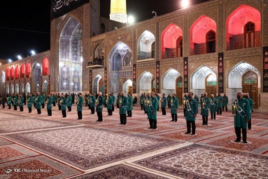 مراسم خطبه خوانی شب شهادت حضرت امام حسین (ع) - حرم مطهر رضوی