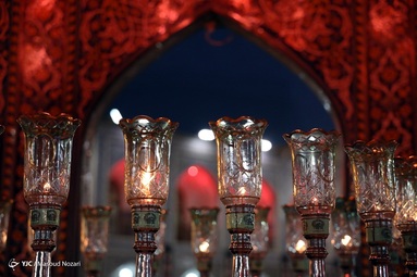 مراسم خطبه خوانی شب شهادت حضرت امام حسین (ع) - حرم مطهر رضوی