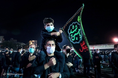 مراسم عزاداری شب عاشورا هیأت انصار الحجه  مشهد