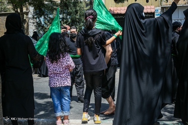 مراسم خیمه سوزان ظهر عاشورا - دولت آباد