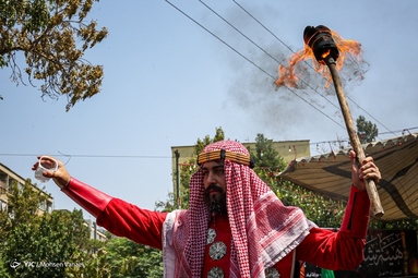 مراسم خیمه سوزان ظهر عاشورا - دولت آباد