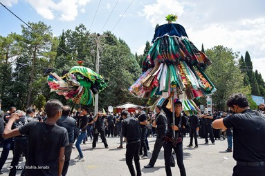 عزاداری ظهر عاشورا در روستای جوپار - کرمان