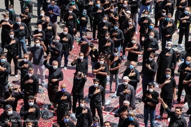 عزاداری ظهر عاشورا  - مسجد اعظم زنجان