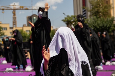 مراسم عزاداری روز عاشورای حسینی - میدان فلسطین