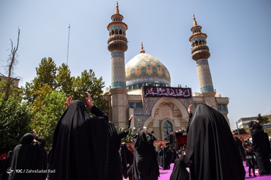 مراسم عزاداری روز عاشورای حسینی - میدان فلسطین