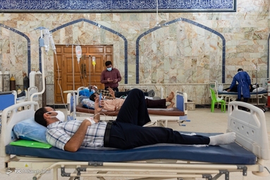 تبدیل حسینیه اعظم برازجان به مرکز موقت بستری شدگان کرونایی