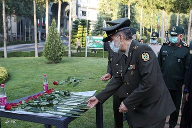 حضور امیر سرتیپ آشتیانی در محل وزارت دفاع